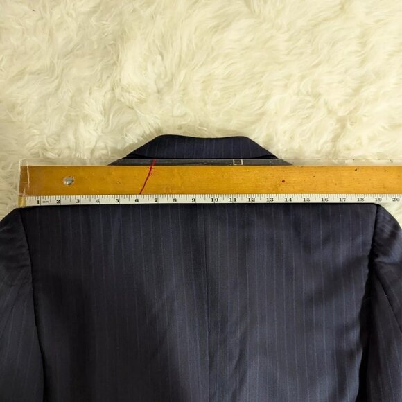 Cad & The Dandy Jacket Mens 50 (check last photo) Pinstripe Wool Blazer Bespoke - Picture 14 of 16